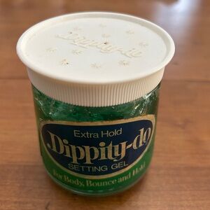 Vtg dippity do glass jar collectible prop